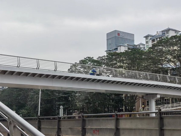 漫步惠城區(qū)天橋上，體驗不銹鋼護欄的現代化應用